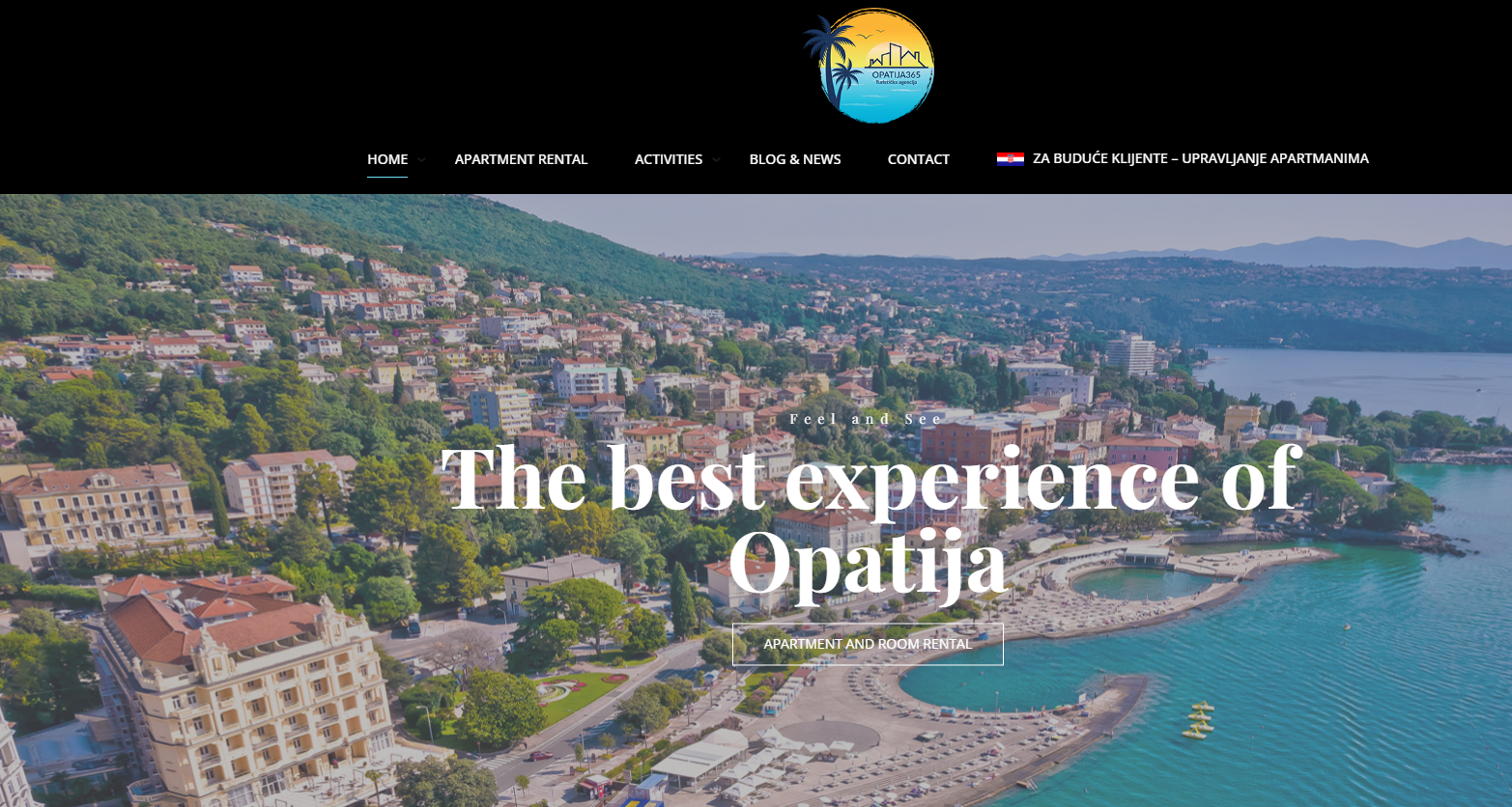 Opatija 365 turistička web stranica - redizajn i sadržajna struktura